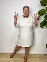 Load image into Gallery viewer, Coastal Curves T-Shirt Dress