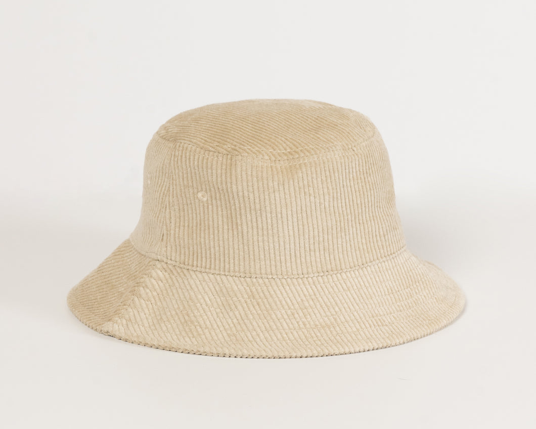Billie Cord Bucket Hat - Beige