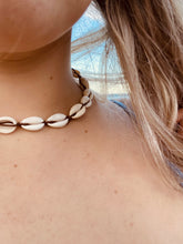Load image into Gallery viewer, Cowrie Shell Choker - Chocolate Cord