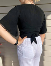 Load image into Gallery viewer, Linen Wrap Top

