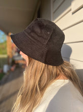 Load image into Gallery viewer, Billie Cord Bucket Hat - Black
