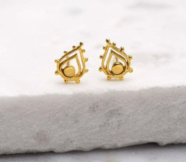 Gold Sunset Studs